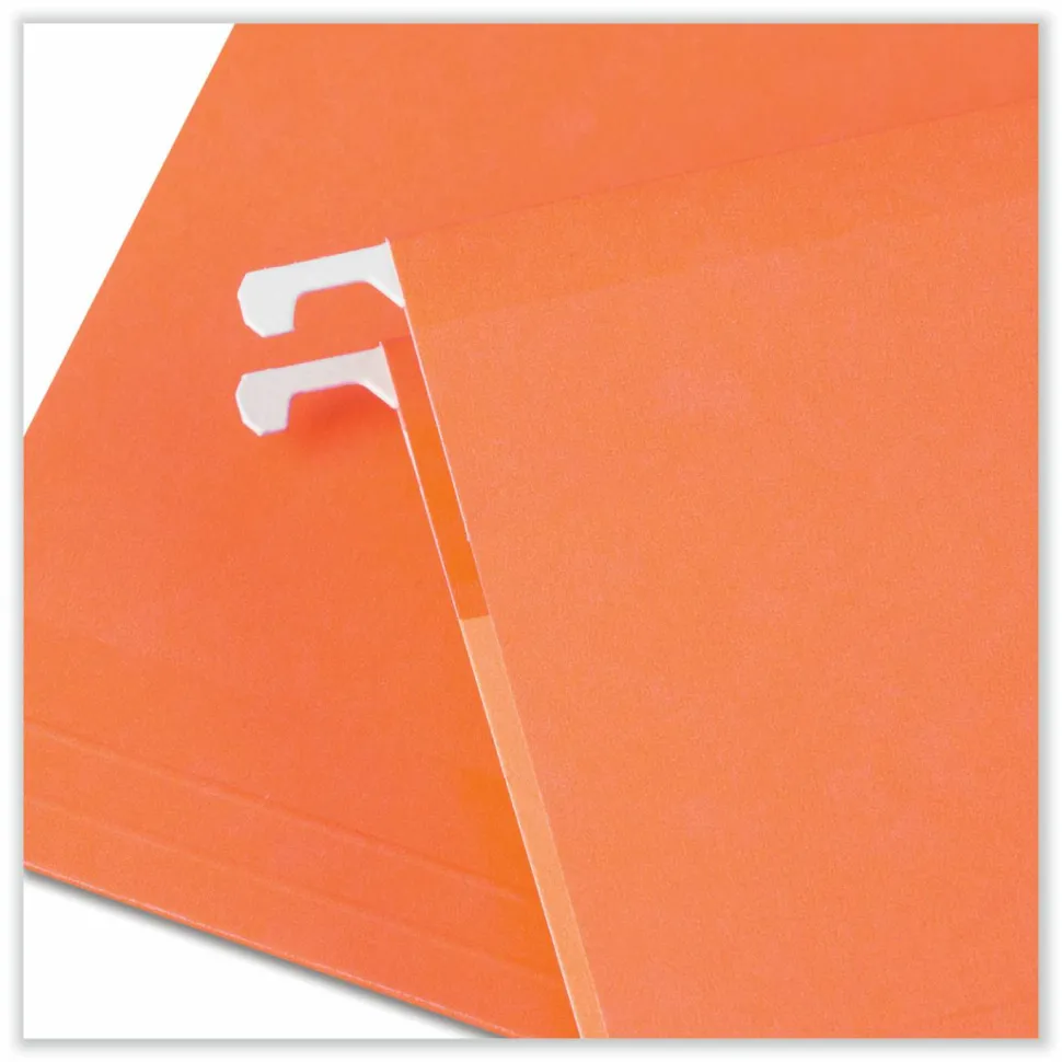 Universal Deluxe Reinforced Recycled Hanging File Folders, Letter Size, 1/5-Cut Tabs, Assorted, 25/Box