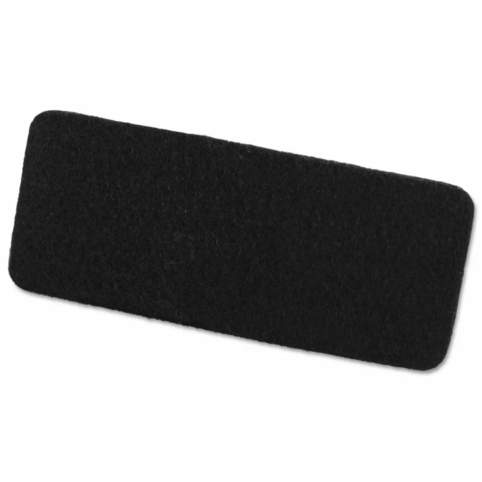 Universal Dry Erase Whiteboard Eraser, 5" x 1.75" x 1", Black