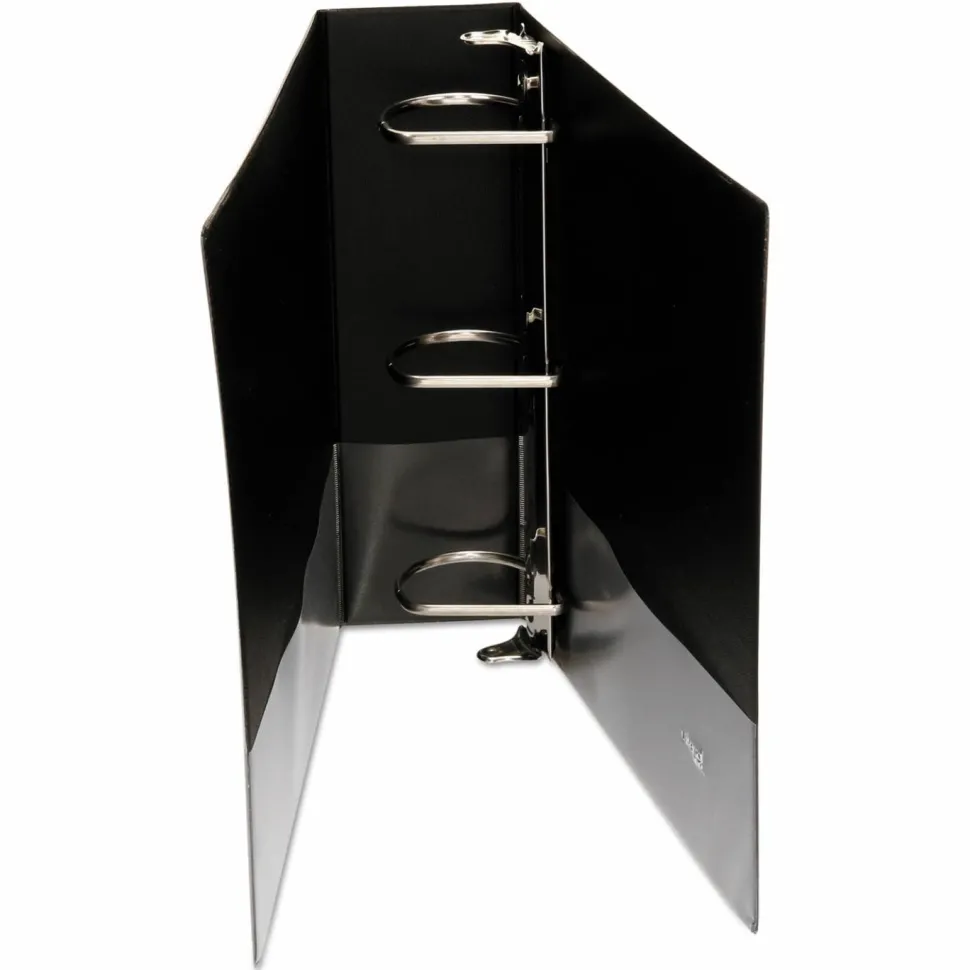 Universal Economy D-Ring Vinyl View Binder, 8 1/2" x 11", 3" Capacity, Black
