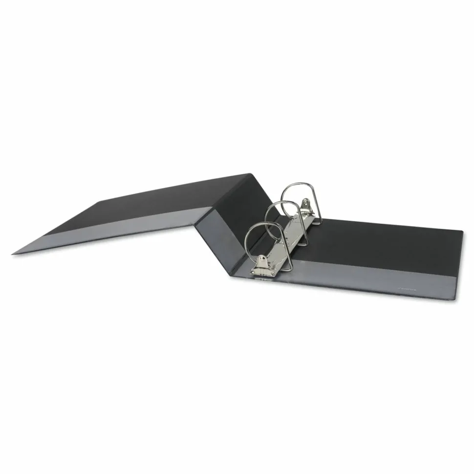 Universal Economy D-Ring Vinyl View Binder, 8 1/2" x 11", 3" Capacity, Black