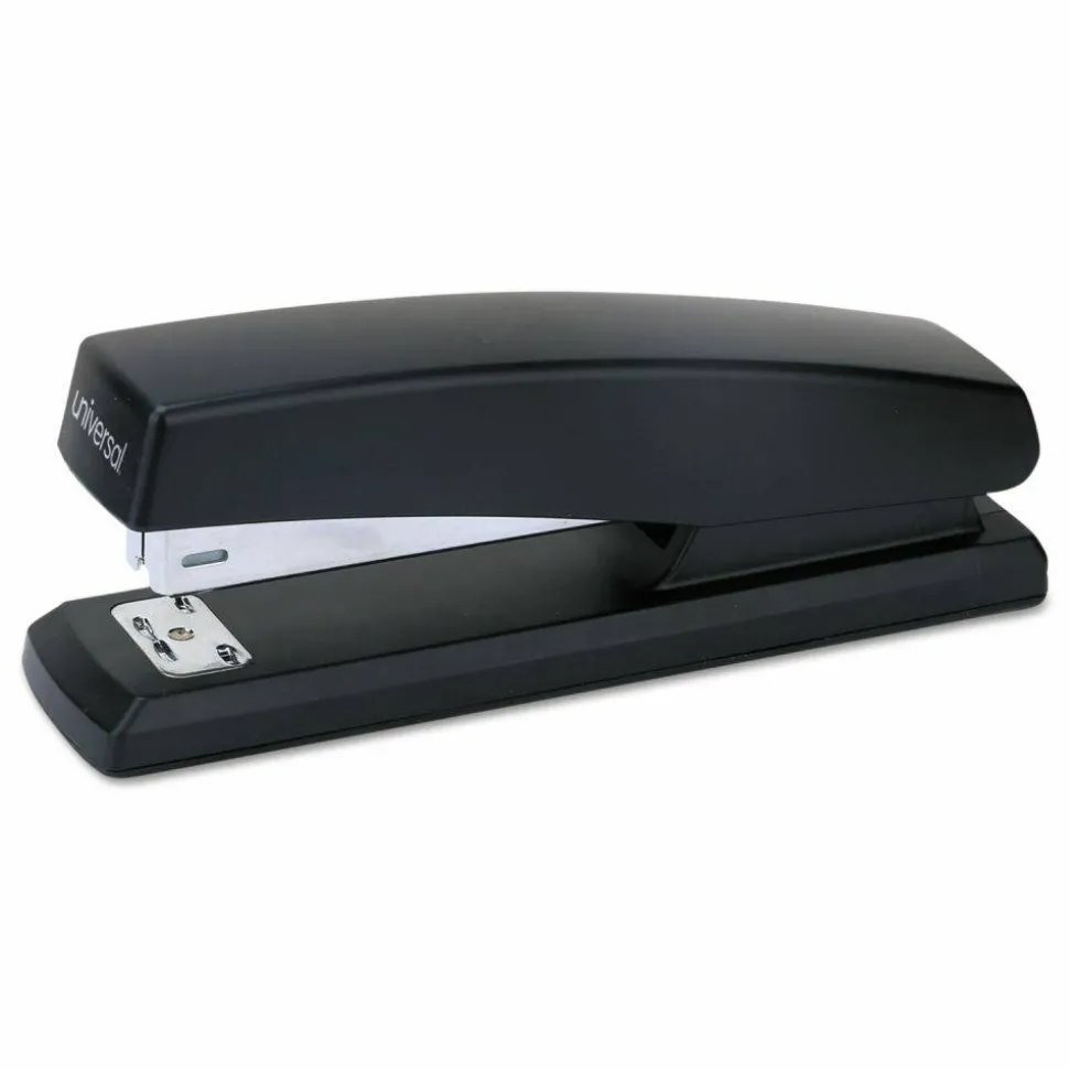 Universal Economy Full-Strip Stapler, 20-Sheet Capacity, Black