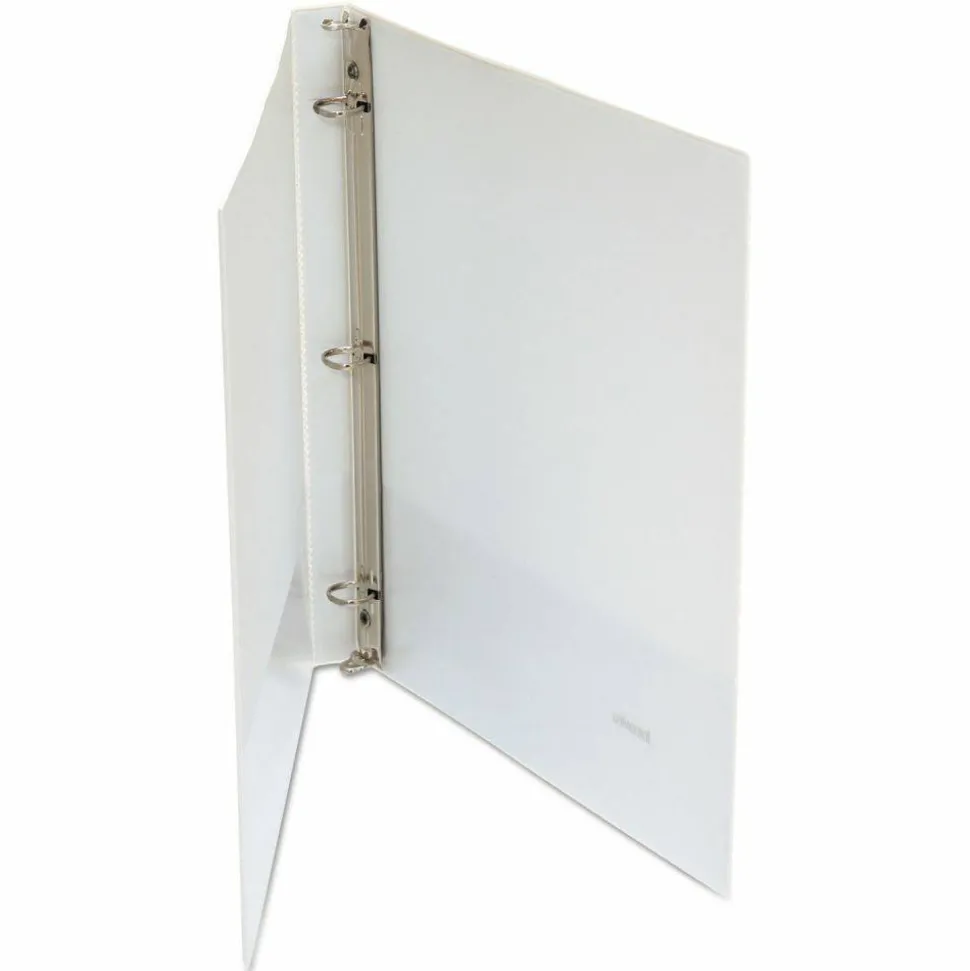 Universal Economy Round Ring View Binder, 3 Rings, 0.5" Capacity, 11 x 8.5, White