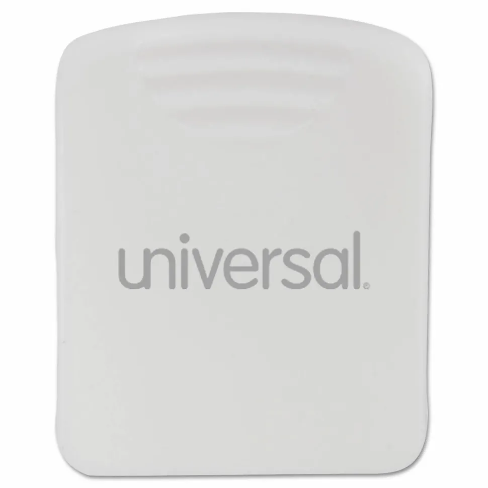 Universal Fabric Panel Wall Clips, 25 Sheet Capacity, White, 20/Pack