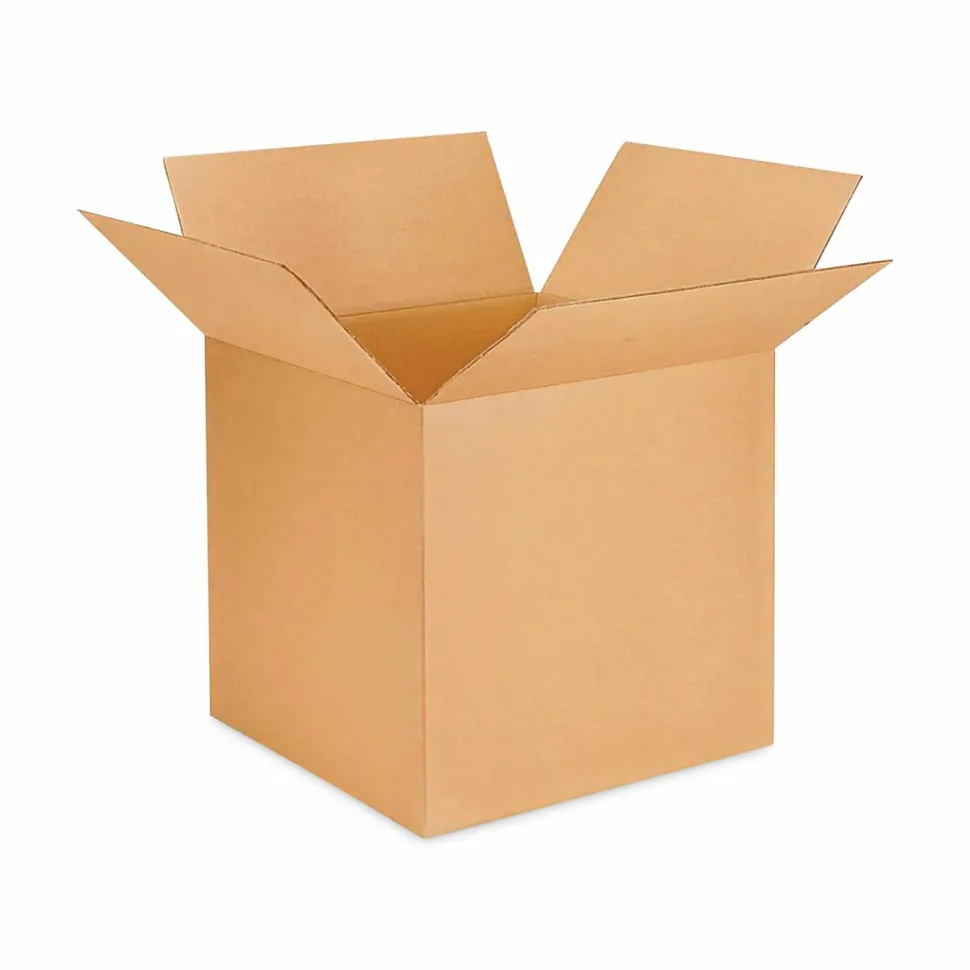 Universal Fixed-Depth Brown Corrugated Shipping Boxes, Regular Slotted Container (RSC), X-Large, 12" x 16" x 9", Brown Kraft, 25/Bundle