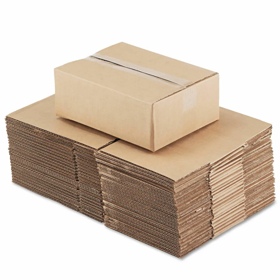 Universal Fixed-Depth Corrugated Shipping Boxes, Regular Slotted Container (RSC), 9" x 12" x 4", Brown Kraft, 25/Bundle