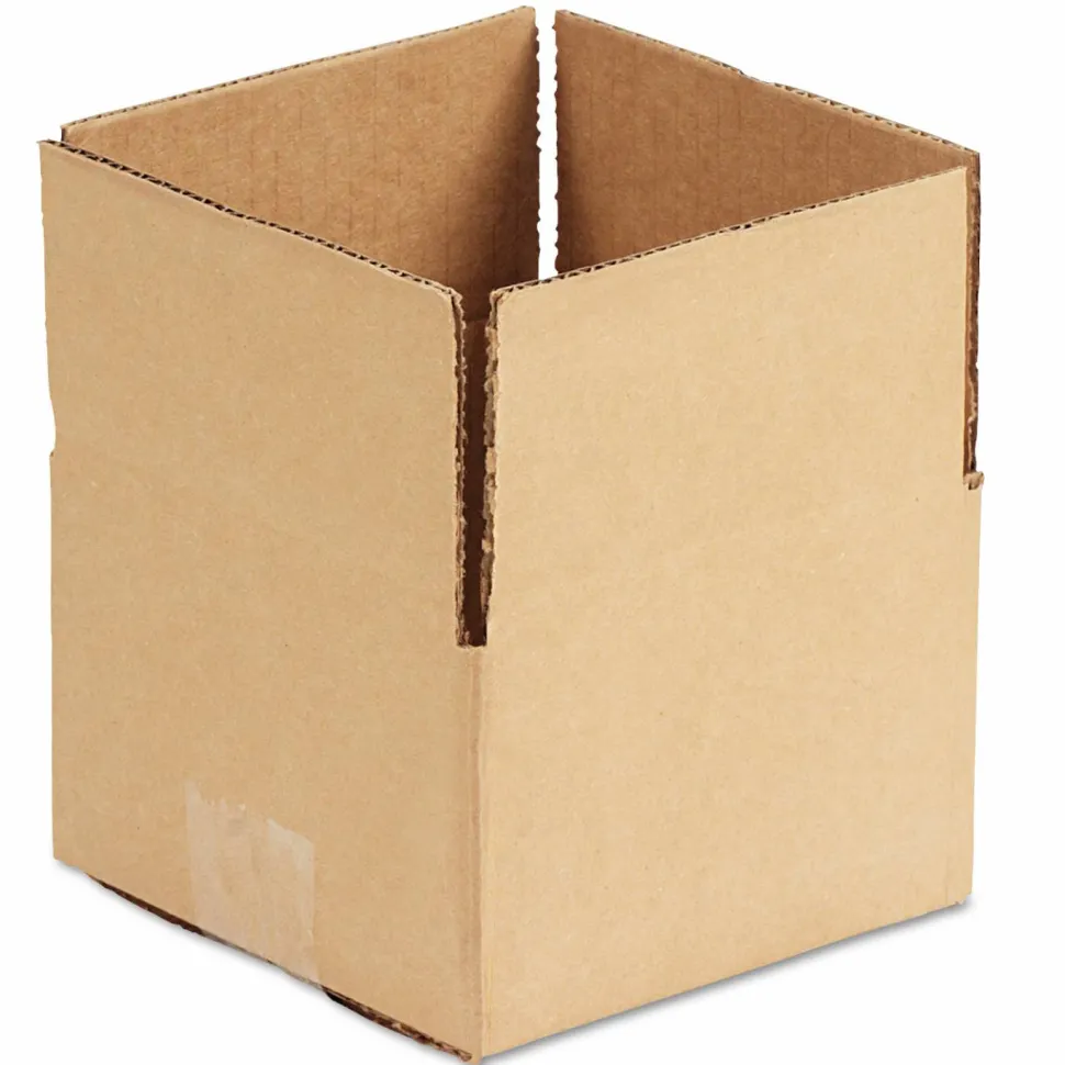 Universal Fixed-Depth Corrugated Shipping Boxes, Regular Slotted Container (RSC), 6" x 6" x 4", Brown Kraft, 25/Bundle
