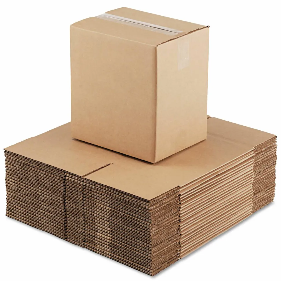 Universal Fixed-Depth Corrugated Shipping Boxes, Regular Slotted Container (RSC), 8.75" x 11.25" x 12", Brown Kraft, 25/Bundle