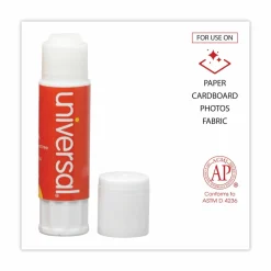 Universal Glue Stick Value Pack, 0.28 oz, Applies and Dries Clear, 30/Pack