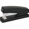 Universal Half-Strip Stapler, 20-Sheet Capacity, Black