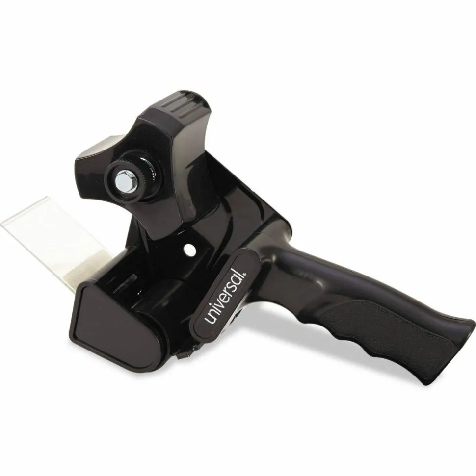 Universal Handheld Box Sealing Tape Dispenser, 3" Core, For Rolls Up to: 2" x 110 yds, Black
