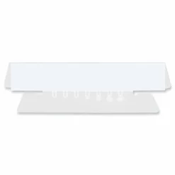 Universal Hanging File Folder Plastic Index Tabs, 1/3-Cut, Clear, 3.7