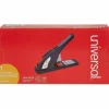 Universal Heavy-Duty Stapler, 200-Sheet Capacity, Black/Graphite/Red