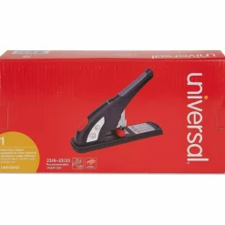 Universal Heavy-Duty Stapler, 200-Sheet Capacity, Black/Graphite/Red