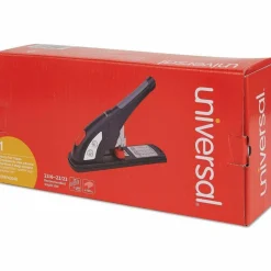 Universal Heavy-Duty Stapler, 200-Sheet Capacity, Black/Graphite/Red