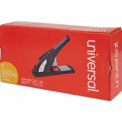 Universal Heavy-Duty Stapler, 200-Sheet Capacity, Black/Graphite/Red