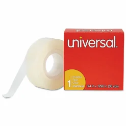 Universal Invisible Tape, 1" Core, 0.75" x 36 yds, Clear, 12/Pack