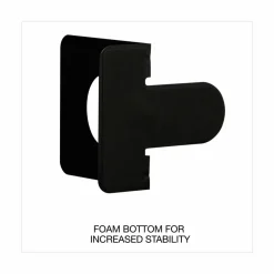 Universal Jumbo Deluxe Economy Bookends, Nonskid Base, 5.88 x 8.25 x 9, Heavy Gauge Steel, Black, Pair