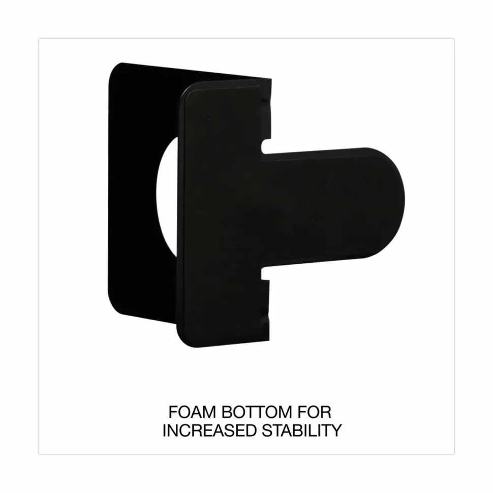 Universal Jumbo Deluxe Economy Bookends, Nonskid Base, 5.88 x 8.25 x 9, Heavy Gauge Steel, Black, Pair