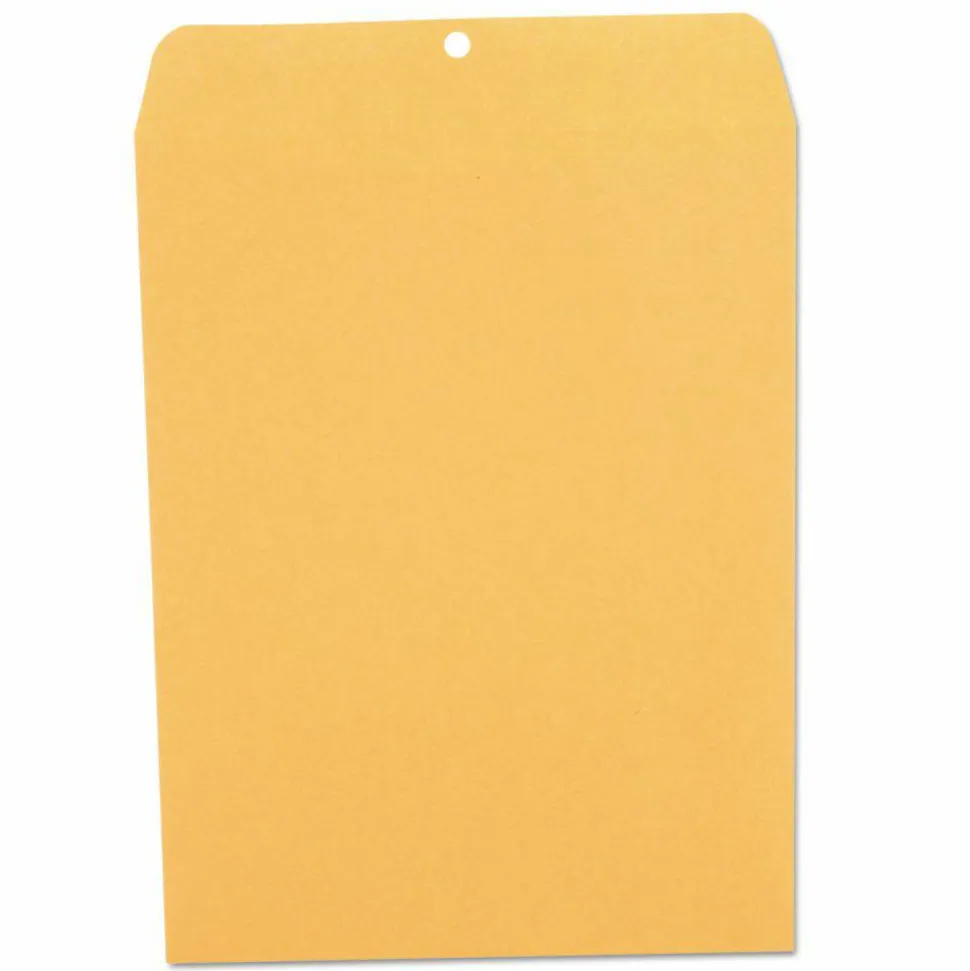 Universal Kraft Clasp Envelope, 28 lb Bond Weight Kraft, #97, Square Flap, Clasp/Gummed Closure, 10 x 13, Brown Kraft, 100/Box