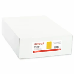 Universal Kraft Clasp Envelope, 28 lb Bond Weight Kraft, #97, Square Flap, Clasp/Gummed Closure, 10 x 13, Brown Kraft, 100/Box