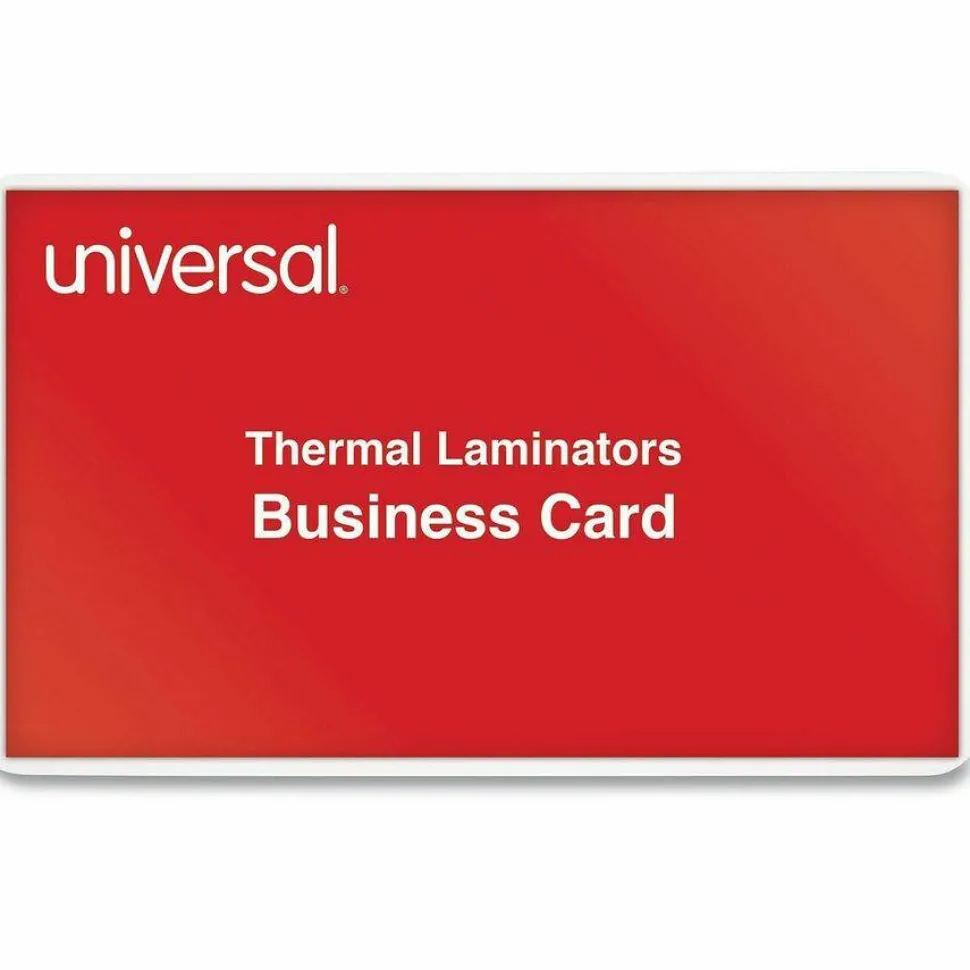 Universal Laminating Pouches, 5 mil, 3.75" x 2.25", Gloss Clear, 100/Box