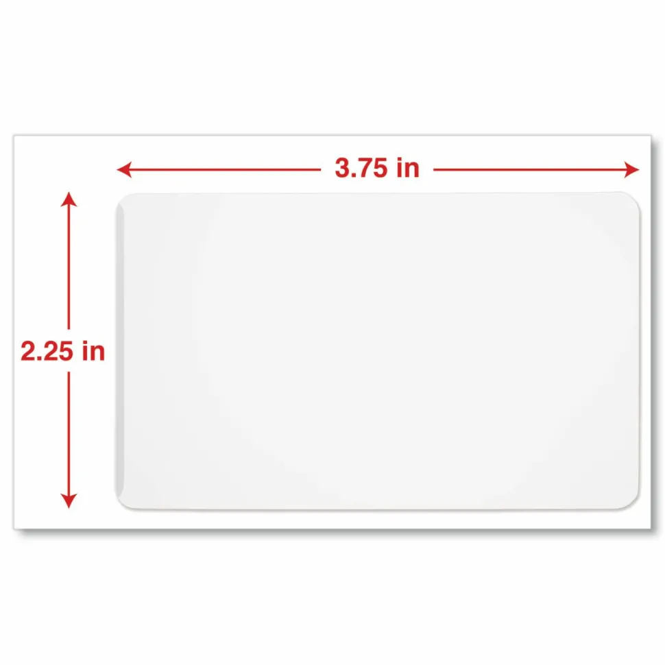 Universal Laminating Pouches, 5 mil, 3.75" x 2.25", Gloss Clear, 100/Box