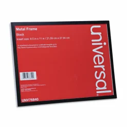 Universal Metal Photo Frame, Aluminum, 8.5 x 11, Black
