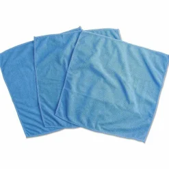 Universal Microfiber Cleaning Cloth, 12 x 12, Blue, 3/Pack