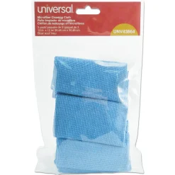 Universal Microfiber Cleaning Cloth, 12 x 12, Blue, 3/Pack