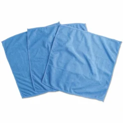 Universal Microfiber Cleaning Cloth, 12 x 12, Blue, 3/Pack
