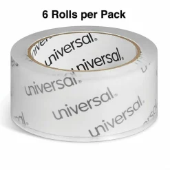 Universal Moving and Storage Packing Tape, 3" Core, 1.88" x 54.6 yd, Clear, 6/Pack