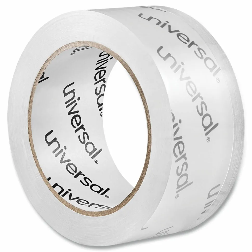 Universal Moving and Storage Packing Tape, 3" Core, 1.88" x 54.6 yd, Clear, 6/Pack