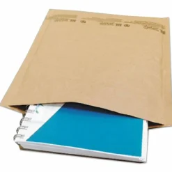 Universal Natural Self-Seal Cushioned Mailer, #2, Barrier Bubble Air Cell Cushion, Self-Adhesive Closure, 8.5 x 12, Kraft, 100/Carton