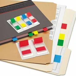 Universal Page Flags, Assorted Colors, 35 Flags/Dispenser, 4 Dispensers/Pack