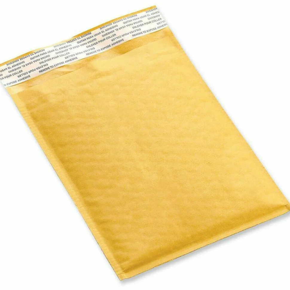 Universal Peel Seal Strip Cushioned Mailer, #6, Extension Flap, Self-Adhesive Closure, 12.5 x 19, 50/Carton
