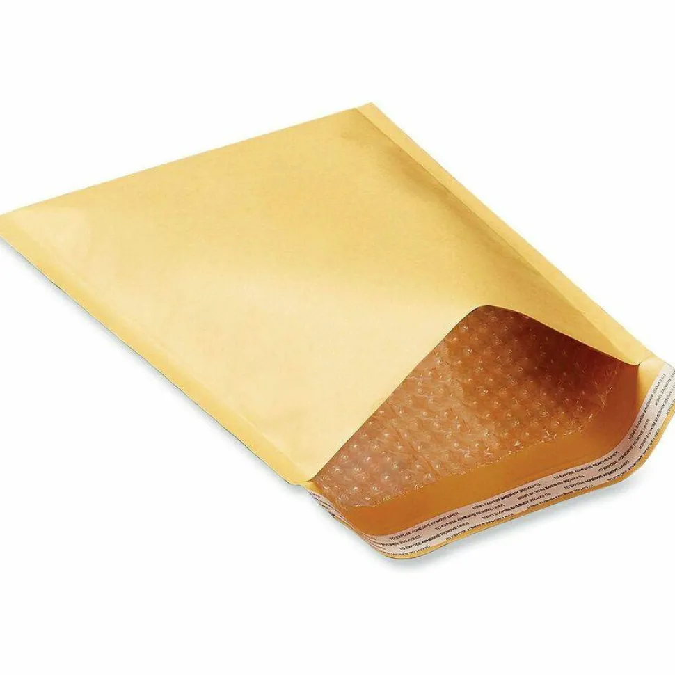 Universal Peel Seal Strip Cushioned Mailer, #6, Extension Flap, Self-Adhesive Closure, 12.5 x 19, 50/Carton