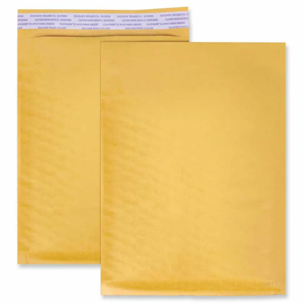 Universal Peel Seal Strip Cushioned Mailer, #1, Extension Flap, Self-Adhesive Closure, 7.25 x 12, 25/Carton