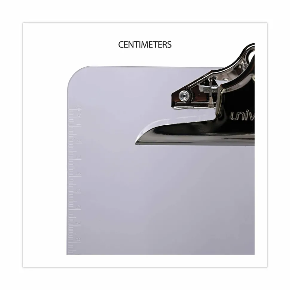 Universal Plastic Clipboard with High Capacity Clip, 1.25" Clip Capacity, Holds 8.5 x 11 Sheets, Clear