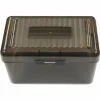 Universal Plastic Index Card Boxes, Holds 300 3 x 5 Cards, 5.63 x 3.25 x 3.54, Translucent Black