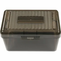 Universal Plastic Index Card Boxes, Holds 300 3 x 5 Cards, 5.63 x 3.25 x 3.54, Translucent Black