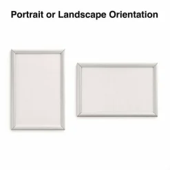 Universal Poster Frame, Aluminum, 17 x 11 Insert, Silver