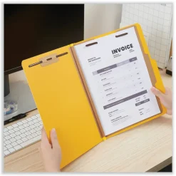 Universal Pressboard Classification Folders, 2/5-Cut Tab, Expands 2