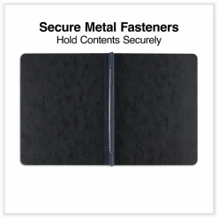 Universal Pressboard Report Cover, Two-Piece Prong Fastener, 3" Capacity, 8.5 x 11, Black/Black