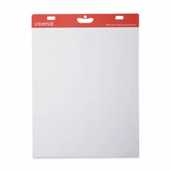 Universal Renewable Resource Sugarcane Based Easel Pads, Unruled, (50) White 27 x 34 Sheets, 2/Carton