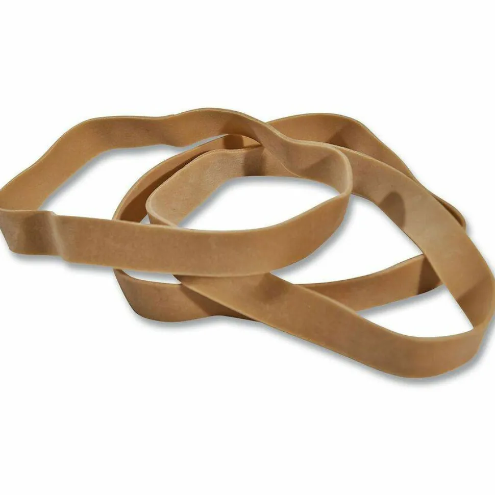 Universal Rubber Bands, Size 107, 0.06" Gauge, Beige, 1 lb Box, 40/Pack