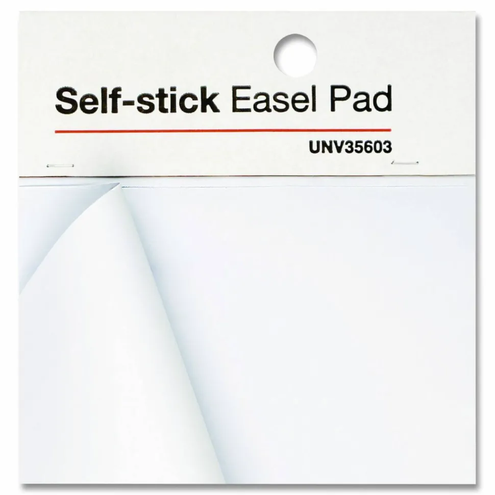 Universal Self-Stick Easel Pad, Unruled, (30) White 25 x 30 Sheets, 2/Carton