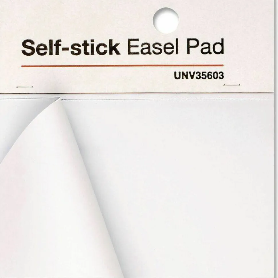 Universal Self-Stick Easel Pad, Unruled, (30) White 25 x 30 Sheets, 2/Carton