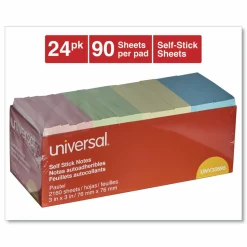 Universal Self-Stick Note Pad Cabinet Pack, 3