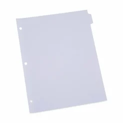 Universal Self-Tab Index Dividers, 8-Tab, 11 x 8.5, White, 24 / Boxs