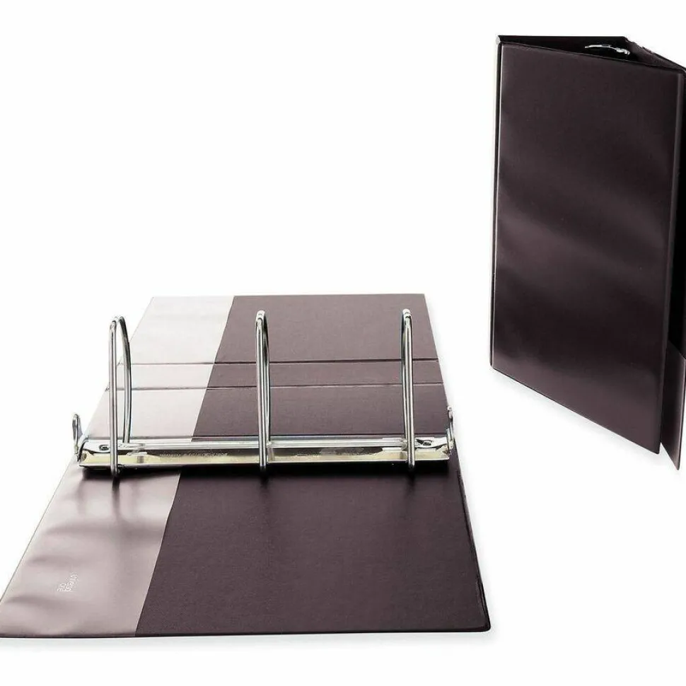 Universal Slant D-Ring View Binder, 3 Rings, 4" Capacity, 11 x 8.5, Black